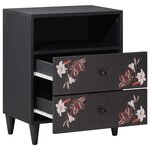 vidaXL Table de chevet avec tiroir Multicolore 50 x 33 x 60 cm