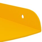 vidaXL Étagère flottante 2 Pièces Jaune moutarde 18 x 18 x 2 cm