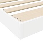 vidaXL Cadre de lit surélevé Blanc 76 5 x 200 cm Bois d'ingénierie