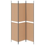 vidaXL Paravent à 3 panneaux Beige 150 x 200 cm Tissu
