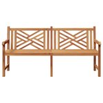 vidaXL Banc de jardin Marron 180 x 60 x 90 cm Bois de teck solide