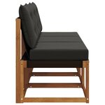 vidaXL 3 Pièce Canapé du milieu extérieur