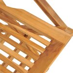 vidaXL Chaises de jardin pliantes lot de 6 55x62x90cm bois massif teck