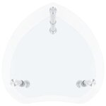 vidaXL Table d'appoint 2 niveaux Transparent 38x38x50 cm Verre trempé