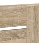vidaXL Tête de lit Chêne Sonoma 75 cm Bois d'ingénierie