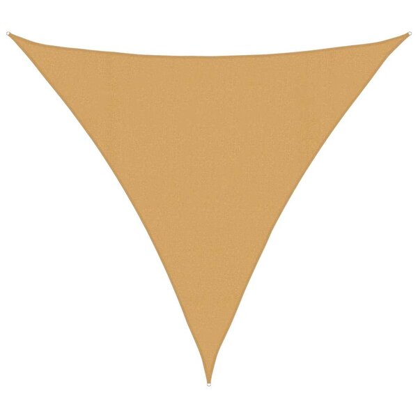 vidaXL Voile d'ombrage 160 g/m² triangulaire sable 4 5x4 5x4 5 m PEHD