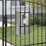 vidaXL boîte aux lettres Noir 30 x 23 x 55 cm Acier galvanisé