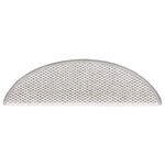 vidaXL Tapis d'escalier autocollants 30 Pièces 56x17x3 cm platine