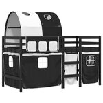 vidaXL Lit mezzanine enfants avec tunnel sans matelas 90x200 cm