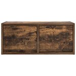 vidaXL Meuble TV chêne fumé 60x31x25 5 cm bois d'ingénierie