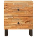 vidaXL Cabinet de chevet Marron 40 x 33 x 46 cm Bois de mangue massif