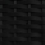 vidaXL Lit Élevé avec Treillis et Toit Noir 204 x 40 x 138 cm PP