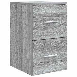 vidaXL Meuble de Salle de Bain In-between Sonoma gris 30 x 35 x 50 cm