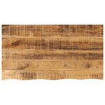 vidaXL Dessus de table 100x60x2 5cm bord vif bois massif manguier brut