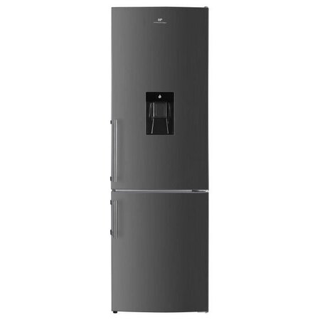 Réfrigérateur congélateur bas continental edison - 268 l - froid statique - l 55 cm x p 56 cm x h 180 cm - couleur : inox