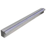 Lame d'eau rectangulaire à LED 90 cm en acier inoxydable pour piscine