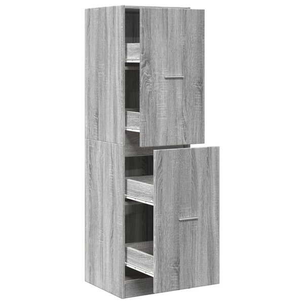 vidaXL Armoire apothicaire sonoma gris 40x41x144 5cm bois d'ingénierie