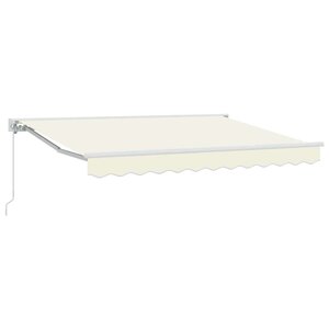 vidaXL Auvent Rétractable Crème 250x200 cm tissu