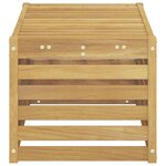 vidaXL Banc de Jardin Blanc 79 x 43 x 37 cm Bois d'Acacia Massif