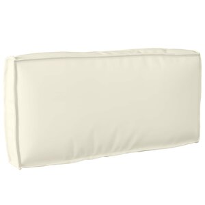 vidaXL Coussin Tissu Oxford Crème 80 x 40 x 12 cm