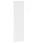 vidaXL Store de Fenêtre avec des rideaux Blanc Aluminium