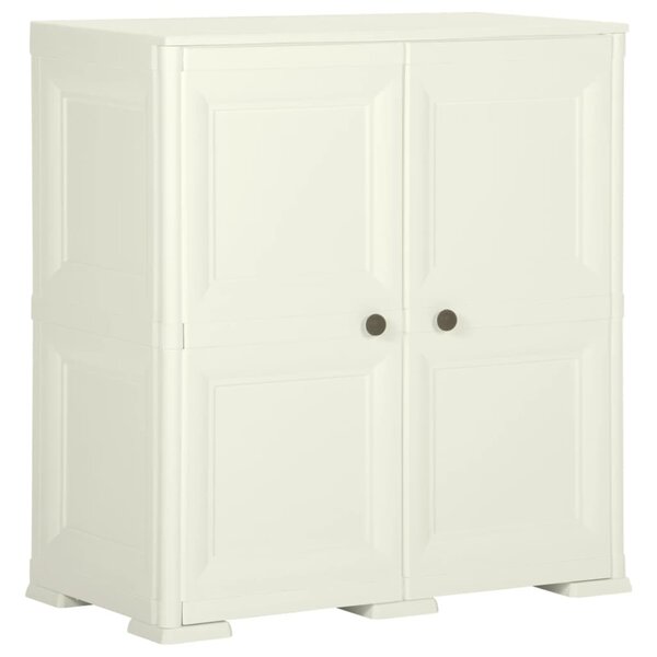 vidaXL Armoire plastique 79x43x85 5 cm design bois glace à la vanille