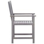 vidaXL Ensemble à manger d'extérieur 5 Pièces Gris Bois d'acacia solide