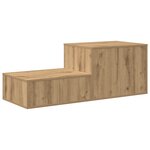 Meuble de rangement vidaXL en chêne  118x41x40 cm  en bois aggloméré