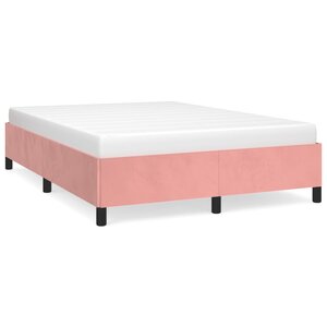 vidaXL Cadre de lit sans matelas rose 140x200 cm velours