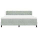 vidaXL Lit à ressorts avec matelas gris foncé 80x200 cm en velours