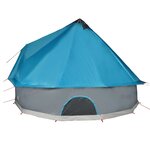 vidaXL Tente familiale tipi 8 personnes bleu imperméable