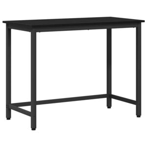 vidaXL table Chêne noir 80 x 50 x 76 5 cm Bois d'ingénierie et acier