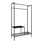 Armoire noire à deux étages avec cadre noir