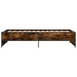 vidaXL Cadre de lit sans matelas chêne fumé 90x190 cm