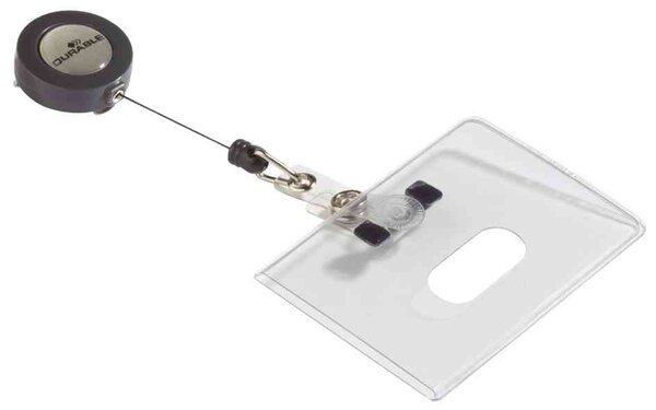 porte-badge en PVC flexible 85 x 54 mm DURABLE