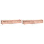 vidaXL Jardinières 2 Pièces bois massif douglas