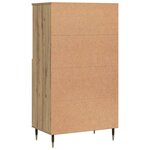 vidaXL Buffet haut chêne artisanal 60x36x110 cm bois d'ingénierie