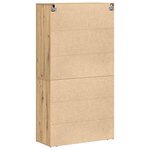 vidaXL Haut Armoire Chêne artisanal 80 x 33 x 150 cm Bois d'ingénierie