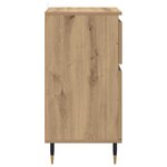 vidaXL Buffet Chêne artisanal 40 x 35 x 70 cm Bois d'ingénierie et fer