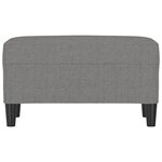 vidaXL Banc Gris foncé 70x35x41 cm Tissu