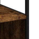 vidaXL Armoire de salle de bain chêne fumé 35x37 5x166 cm