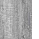 vidaXL Meuble de Rangement Sonoma gris 31 5 x 32 x 124 cm