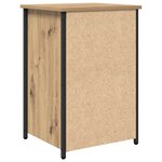 vidaXL Tables de chevet en chêne artisanal Chêne artisanal Bois d'ingénierie