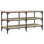 vidaXL Banc à chaussures chêne sonoma 100x38 5x49 cm bois d'ingénierie