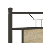 vidaXL Cadre de lit sans matelas chêne sonoma 150x200 cm