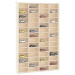 vidaXL Vitrine de collection en bois avec 56 compartiments