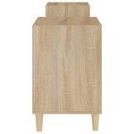 vidaXL Meuble TV Chêne sonoma 160x35x55 cm Bois d'ingénierie