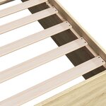 vidaXL Cadre de lit chêne sonoma 120x200 cm bois d'ingénierie