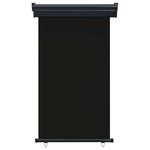 vidaXL Auvent latéral de balcon 105x250 cm noir