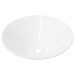 vidaXL Lavabos 2 Pièces blanc 42x42x14 cm céramique